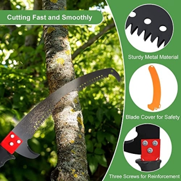 SMONTER 26Ft Tree Pruner Pole Saw for Expert Trimming