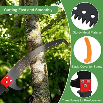 SMONTER 26Ft Tree Pruner Pole Saw for Expert Trimming