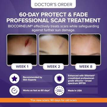 Advanced Scar Treatment with Silishield® & SPF 30 50g – Made in The USA, Fast-Drying, Water-Resis...