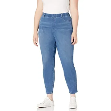 Essential Women's Pull-On Mid Rise Stretch Jeggings for Comfort