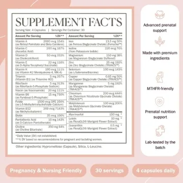 Biomeology Prenatal Vitamins 120 Capsules for Moms & Babies