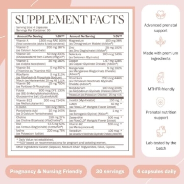 Biomeology Prenatal Vitamins 120 Capsules for Moms & Babies