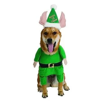 Rubie's Christmas Collection Santa's Little Helper Elf Pet Costume - X-Large