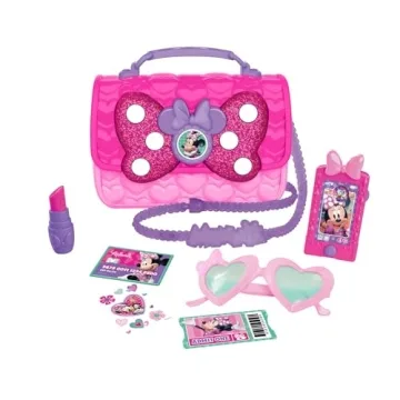 Disney Junior Minnie Mouse Bowfabulous Bag Set - 7-Piece Dress Up and Pretend Play Toy for Kids 3+