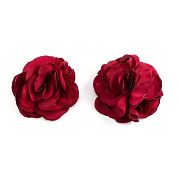 Rannyrena Handmade Flower Shoe Clips Elegant Bridal Accessories