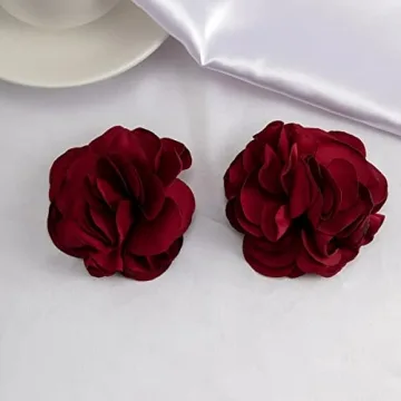 Rannyrena Handmade Flower Shoe Clips Elegant Bridal Accessories