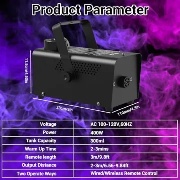 Theefun Fog Machine - 2000CFM for Festive Events