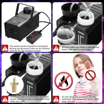 Theefun Fog Machine - 2000CFM for Festive Events