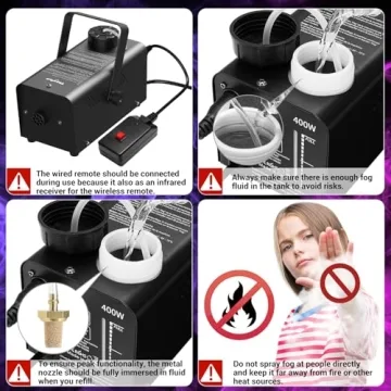 Theefun Fog Machine - 2000CFM for Festive Events