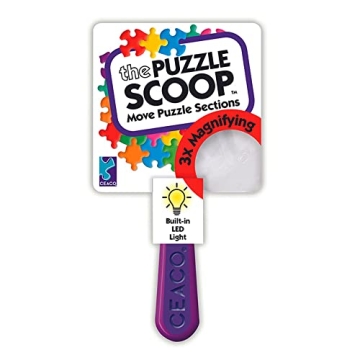 Ceaco - The Puzzle Scoop – A Lifting, Moving, Illuminating, and Magnifying Puzzle Accessory for Al...