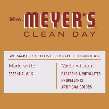 MRS. MEYER'S CLEAN DAY Room and Air Freshener Spray, Non-Aerosol Spray Bottle Infused with Essential Oils, Limited Edition Apple Cider, 8 fl. oz - Pack of 3