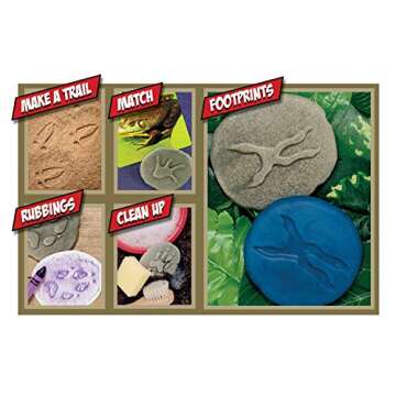 Yellow Door YUS1072 Let's Investigate Woodland Footprint Stone (Pack of 8)