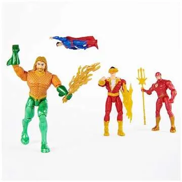 Iconic DC Super Heroes 4-Pack Figures for Kids