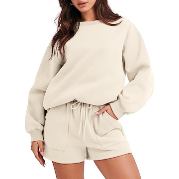ANRABESS Women's Cozy 2-Piece Sweatsuit Set - Oversized Lounge & Casual Wear