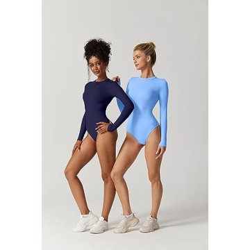 Stylish QINSEN Long Sleeve Bodysuit for Women - Comfort & Elegance