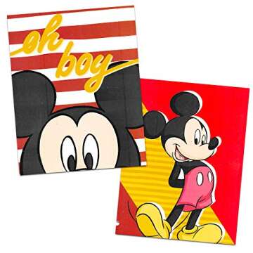 Disney Mickey Mouse School Supplies Value Pack Bundle ~ Folders, Notebook, Pencils, Pencil Sharpener...