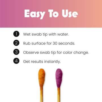 Lead Test Kit - 10 x Instant Testing Swabs for Lead (inc Lead Paint) Rapid Test Strips - Results in 20 Seconds.