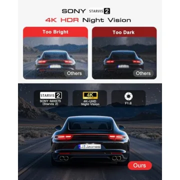 4K Dash Cam with 3-Channel Recording and Night Vision