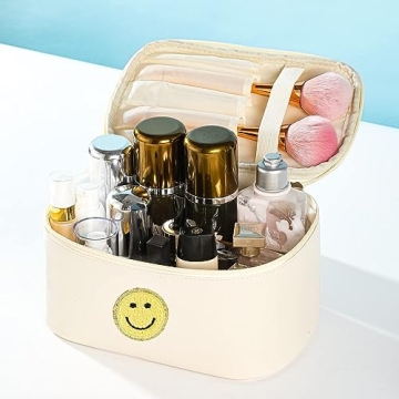 Stylish WALONER Makeup Bag - Travel Cosmetic Organizer