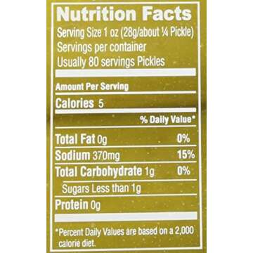 Best Maid Sour Pickles 1 Gal 18-22 count