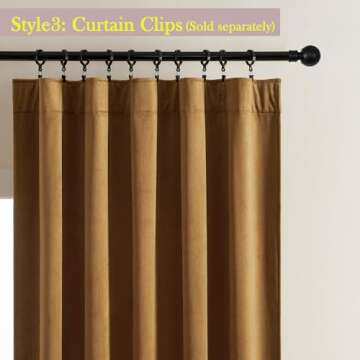 Timeper Gold Brown Velvet Curtains 84 inches 2 Panels, Light Blocking Curtains for Bedroom Living Room Thermal Insulated Luxury Super Soft Window Drapes,Back Tab & Rod Pocket,W52 x L84 inches