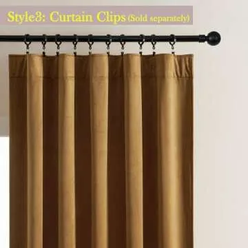 Timeper Gold Brown Velvet Curtains 84 inches 2 Panels, Light Blocking Curtains for Bedroom Living Room Thermal Insulated Luxury Super Soft Window Drapes,Back Tab & Rod Pocket,W52 x L84 inches