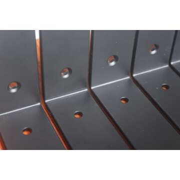 4 Pack - 9.25" L x 6" H x 1.5" W J Lip Shelf Brackets Rustic Farmhouse Iron Wall Floating Shelf Bracket Metal Shelf Bracket Industrial Shelf Supports with Screws Black