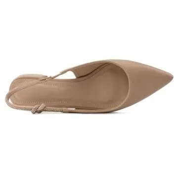 Room of Fashion Women's Stylish Vegan Slingback Pumps