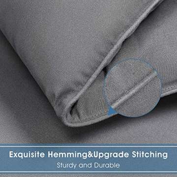All-Season Oversized King Comforter-Soft and Cooling Comforter for Restful Sleep-Down Alternative Quilted Comforter-2100 Series Duvet Insert with Corner Tabs(Grey,Oversized King,98"x116")