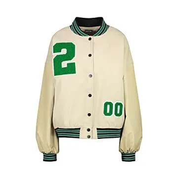 Stylish Mxiqqpltky Oversized Y2K Bomber Jacket for All