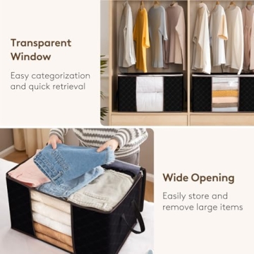 Lifewit 90L Clothes Storage Bags - Multi-Purpose Organizers