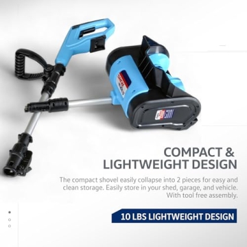 AlphaWorks 20V Cordless Snow Shovel - Ergonomic & Efficient Design