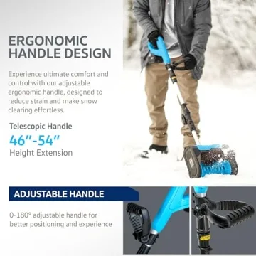 AlphaWorks 20V Cordless Snow Shovel - Ergonomic & Efficient Design