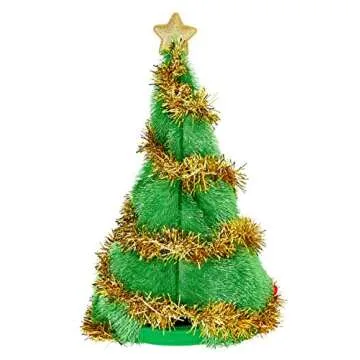 Spencer Gifts Dancing Christmas Tree Hat with Sound