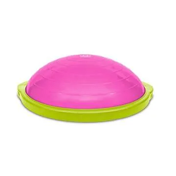 Bosu 50-Centimeter Dynamic Non-Slip Travel-Size Home Gym Workout Balance Ball Pod Trainer for Strength and Flexibility, Pink