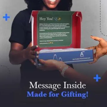 Complete Suture Practice Kit for Medical Students w/How-to Suture HD Video Course, Suture Training Manual & Carryall Case. All-in-One A Plus Medics kit incl. Suture Practice pad. (Education Use Only)