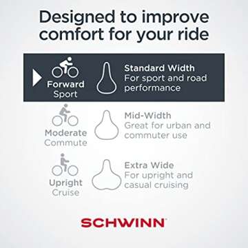 Schwinn Comfort Bike Sport Seat Cover for Ultimate Comfort