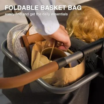 EVER ADVANCED Side-Unzip Wagon Stroller for 2 Kids - Safe & Comfortable