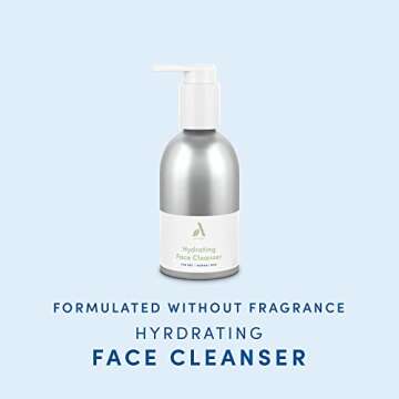 Amazon Aware Hydrating Face Cleanser with Avocado & Sandalwood Oils, Vegan, Formulated without Fragrance, Dermatologist Tested, Dry to Normal Skin, 5.8 fl oz