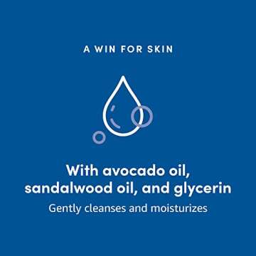 Amazon Aware Hydrating Face Cleanser with Avocado & Sandalwood Oils, Vegan, Formulated without Fragrance, Dermatologist Tested, Dry to Normal Skin, 5.8 fl oz