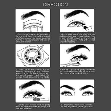 DIY Eyelash Extension, Glue Bonded Band Individual Lash 12 Clusters Natural Lashes Set, Home Eyelash Extension, C curl Lashes Pack (10MM-Natural)