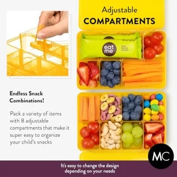 Snack Box Containers Set of 2 - Reusable Meal Prep Solution