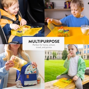 Snack Box Containers Set of 2 - Reusable Meal Prep Solution