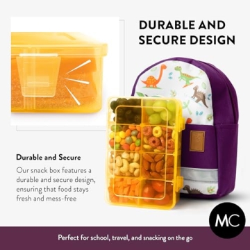 Snack Box Containers Set of 2 - Reusable Meal Prep Solution