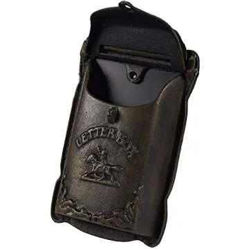 Lockable Vintage Wall Mounted Mailbox for Secure Delivery