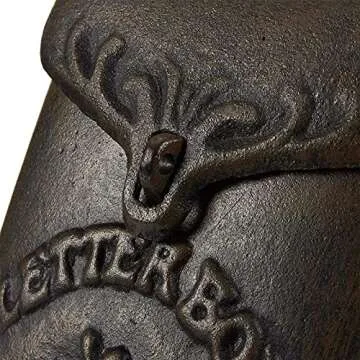 Lockable Vintage Wall Mounted Mailbox for Secure Delivery