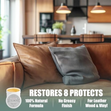 LUXGROVE Leather Repair Balm - Clean, Condition, Protect
