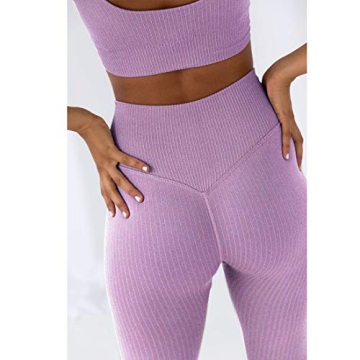 Stylish Jetjoy Women’s 2-Piece Seamless Yoga Outfits