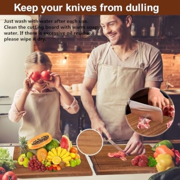 Wooden Cutting Board Extra Large Knife-Friendly Choice