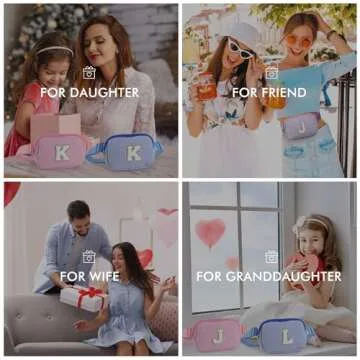 YOOLIFE Initial Fanny Pack for Stylish Young Girls